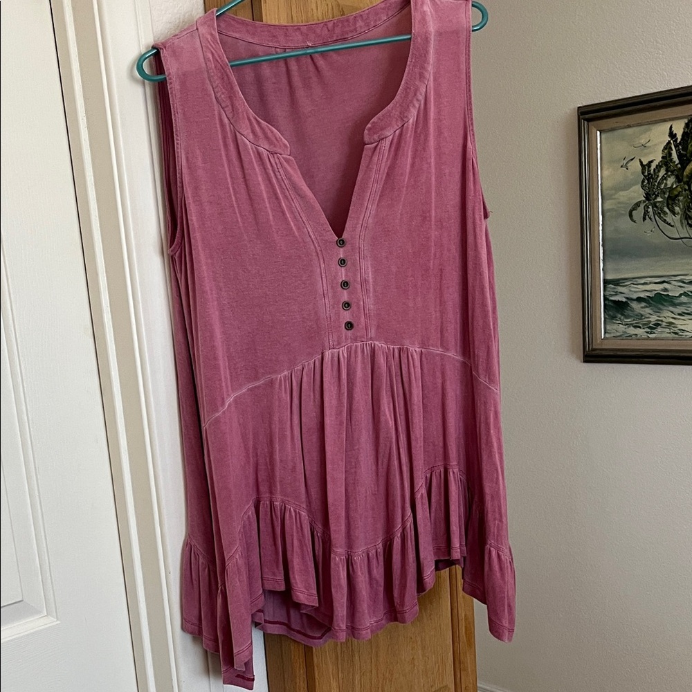 Pink Sleeveless Women's Top